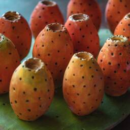 Ceramic Prickly Pear Handmade Realistic - 1 Pc Natural Size, Decoration - thumbnail 3
