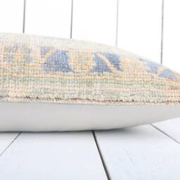 Vintage Turkish Kilim Lumbar Pillow Cover 12x24 Inch, Handmade - thumbnail 4