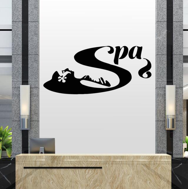 Spa Salon Wall Decal Woman Face Beauty Decor T189 - image 1