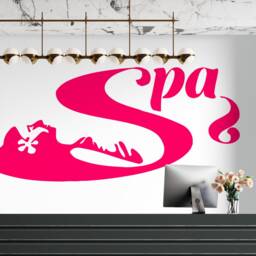 Spa Salon Wall Decal Woman Face Beauty Decor T189 - thumbnail 3