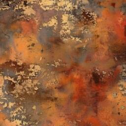 Rust Distressed Lamp Shade Lamp Home Decor Gold Lampshade Table - thumbnail 2