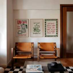 Coffee Cafe Prints, Set Of 3 Retro Wall Art, Kitchen Posters, Gallery Inspo, Unframed - thumbnail 3