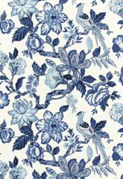 Huntington Gardens in Bleu Marine-One Pillow Cover - thumbnail 1