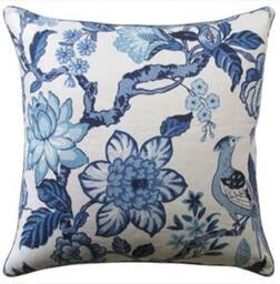 Huntington Gardens in Bleu Marine-One Pillow Cover - thumbnail 2