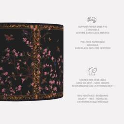 Lampshade, Lampshade Retro, Vintage, Handmade, Table Lamp, Paper, Vintage Flowers - thumbnail 2
