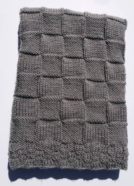 Hand Knitted Baby Blanket, in A Variety Of Colors. Knit, Crochet, Acrylic, Cotton, Wool - image 1