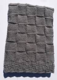 Hand Knitted Baby Blanket, in A Variety Of Colors. Knit, Crochet, Acrylic, Cotton, Wool