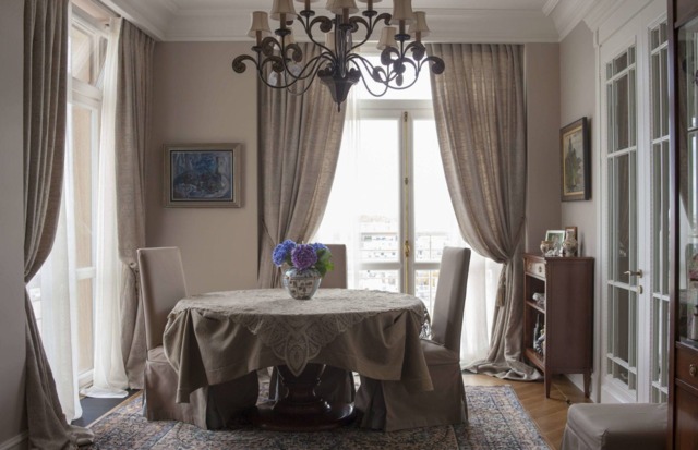 Natural Color 100% Linen Custom Made Curtains Panel , Inverted Pleats Window Curtain Flax Treatments, Many Colors - image 1