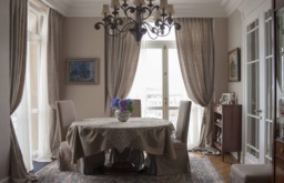 Natural Color 100% Linen Custom Made Curtains Panel , Inverted Pleats Window Curtain Flax Treatments, Many Colors - thumbnail 1
