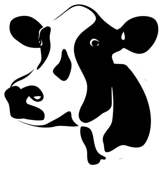 Dairy Cow Wall Art Decal Tractor Car Van Bonnet Vinyl Side Sticker Hood Graphic Window Sign Motorhome Campervan Farmer Farm