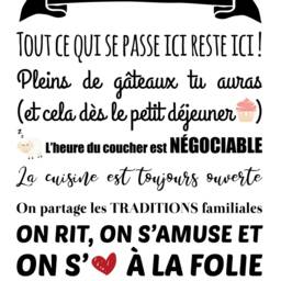 Grandmother's Day - Grandma's Poster Chez Mamie Grandma Gift Rules Of Life At Gift - thumbnail 2