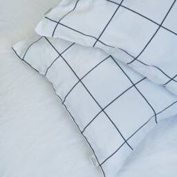 Tiled Linen Pillowcase. Custom Print. Standard, Queen, King, Body, Euro Sham & Custom Size Pillow Cover - thumbnail 3