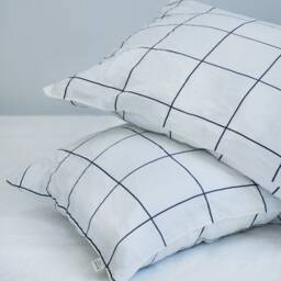 Tiled Linen Pillowcase. Custom Print. Standard, Queen, King, Body, Euro Sham & Custom Size Pillow Cover - thumbnail 2