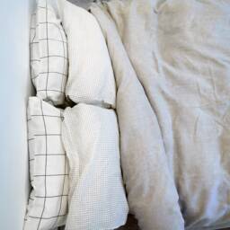 Tiled Linen Pillowcase. Custom Print. Standard, Queen, King, Body, Euro Sham & Custom Size Pillow Cover - thumbnail 4