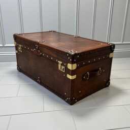 Handmade English Steamer Style Trunk - Living Room Storage Bespoke Chest