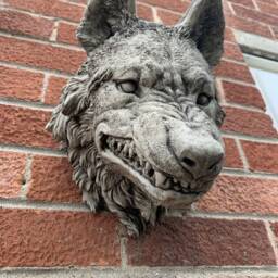 stone Garden Large Natural Detailed Wold Head Wall Hanging Plaque Ornament - thumbnail 3