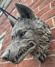 stone Garden Large Natural Detailed Wold Head Wall Hanging Plaque Ornament - thumbnail 1