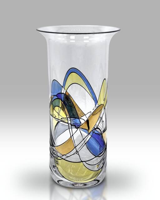 Mosaic Harmony Collection - Chorus Bouquet 22cm Vase By Nobile Glassware