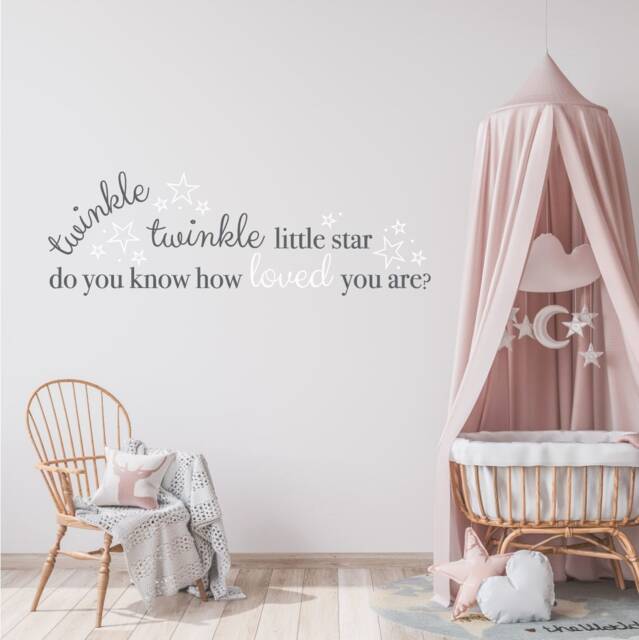 Twinkle Star Nursery Wall Decal, Baby Shower Gift - image 1