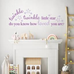 Twinkle Star Nursery Wall Decal, Baby Shower Gift - thumbnail 2