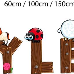 Personalised Wall Decal Farm Name Kids Animals Sticker Bedroom - thumbnail 2
