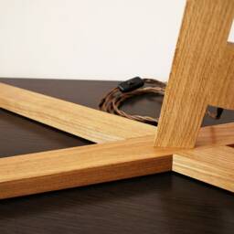 Floor Lamp From Wood. Oak & Birch. Modern Design Lamp - thumbnail 4
