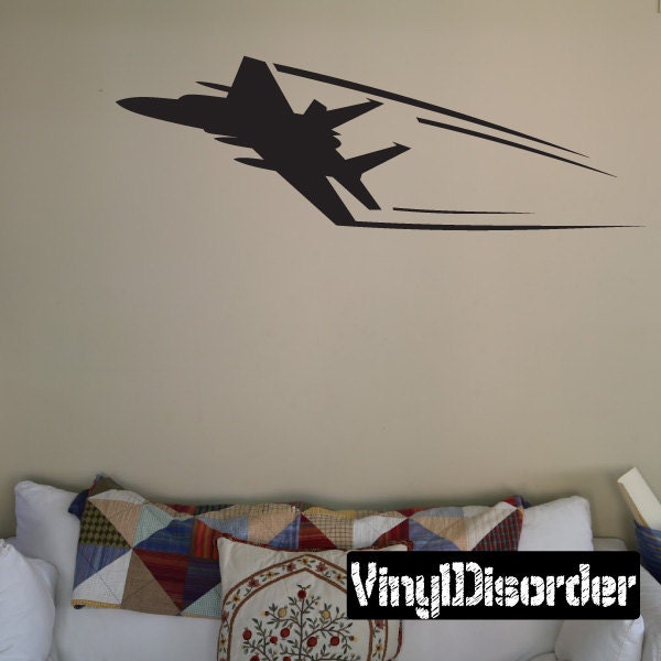 Airplane Vinyl Wall Decal Or Car Sticker - Mvd006Et - image 1