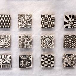 Ceramic Mounted Square Tile Wall Art - Made To Order Pachysandra - thumbnail 4
