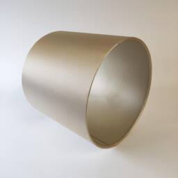 Beige Cream Satin Lampshade With Champagne Lining - thumbnail 3