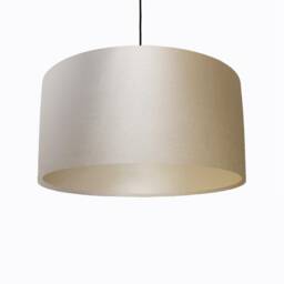 Beige Cream Satin Lampshade With Champagne Lining - thumbnail 2