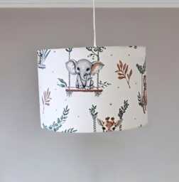 Handcrafted Baby Animals Lampshade, Ceiling Lamp For Childrens Bedroom, Shower Gift
