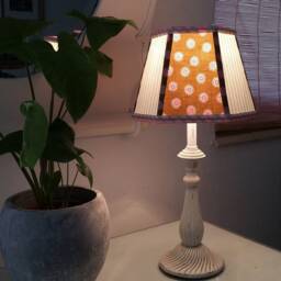 Lampshade, Mustard Brown, Hot Pink, Lime Green Clip On Lamp Shade - thumbnail 2