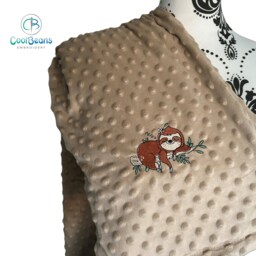 Sloth - Bubble Baby Blanket Embroidered Personalised 95cm X 75cm - thumbnail 2
