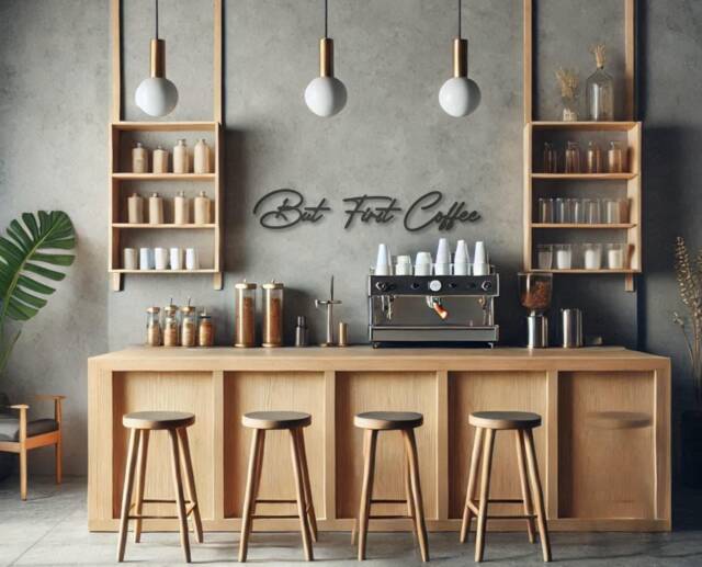 But First Coffee Wooden Sign - Wall Decor Door Home Gift Lover