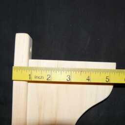 Solid Pine Curtain-Rod Brackets With Shelf Support - thumbnail 4