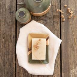 Handmade Ceramic Soap Dish - Dartmoor Moorland Series Stoneware Kitchen & Bathroom Accessory - thumbnail 2