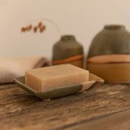 Handmade Ceramic Soap Dish - Dartmoor Moorland Series Stoneware Kitchen & Bathroom Accessory - thumbnail 1