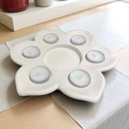 Paint You Own Pottery-Lotus Leaf Candle Holder-Tealight Holder-Gifts For Friends-Group Activity-Pottery Painting-Large - thumbnail 2