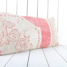 Kilim Lumbar Pillow Cover - 12x24 Inch Turkish Home Decor - thumbnail 2