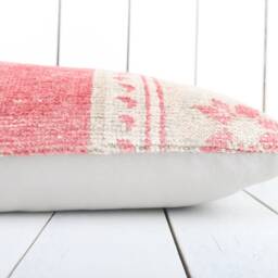 Kilim Lumbar Pillow Cover - 12x24 Inch Turkish Home Decor - thumbnail 4
