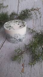 Juniper Soy Wax Candle Christmas Pillar Candle - thumbnail 1