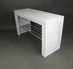 Bench Shoe Bench Solid Oak White Rack Stainless Steel Hallway Wardrobe Wooden