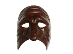 Pantalone Leather Commedia Dell'arte Mask