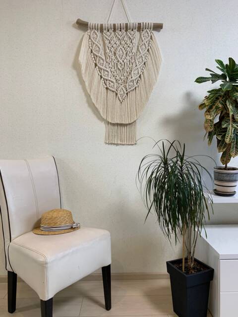 Macrame Wall Hanging, Woven Art, Macrame Decor, Tapestry Boho Hanging Art - image 1