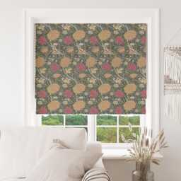 Custom Made To Measure Roman Blind Shade William Morris The Cray Autumn Hand Crafted