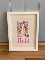 Personalised Framed Sticker Wall Art #babyshower #babygift #christeninggift #newbabygift #gift - thumbnail 1