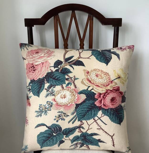 "Vintage Floral Fabric Cushion ""Kingsworthy" - image 1