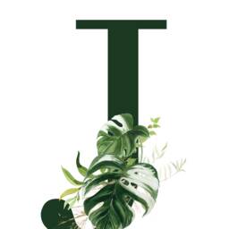 Initial Print Natural Botanical Plant Letter - Nursery Kids Childrens Bedroom Decor Art- Home Gift Greenery - thumbnail 3