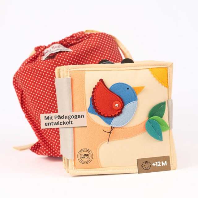 Handmade Sensory Book For Toddlers - Magic Bird Queit Montessori Educational Toy 12+ Months - image 1