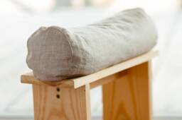 Bolster Pillow Case Linen With Hidden Zipper - Neckroll Yoga Bolster Cover Neck Support Pillowcase Any Custom Size